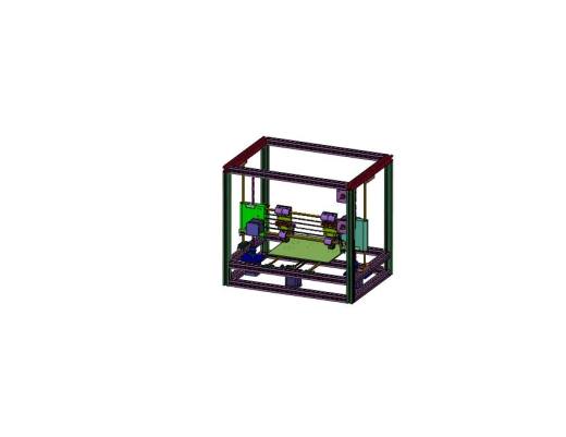 框架式兼容多材料双头3D打印机缩略图