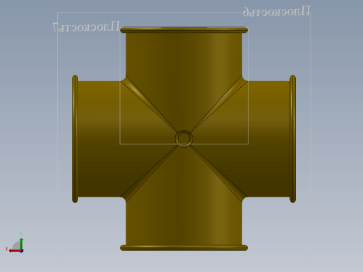 1英寸BSP（d25）十字接头后视缩略图