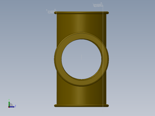 1英寸BSP（d25）十字接头左视缩略图