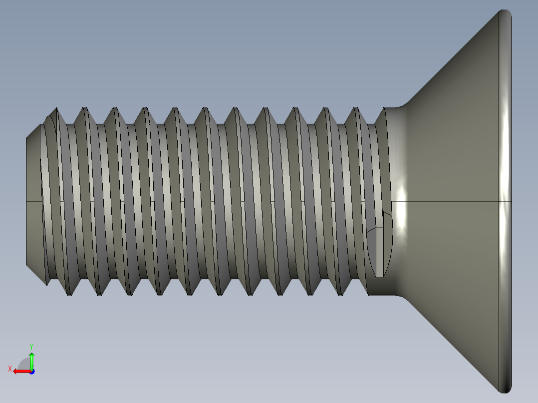 制沉头螺钉-M5_Countersunk_10.STEP后视图