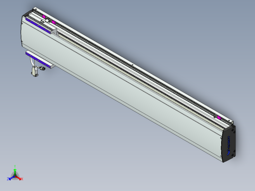 威洛博VL系列直线电机模组-VL17E2-S1050正等轴测缩略图