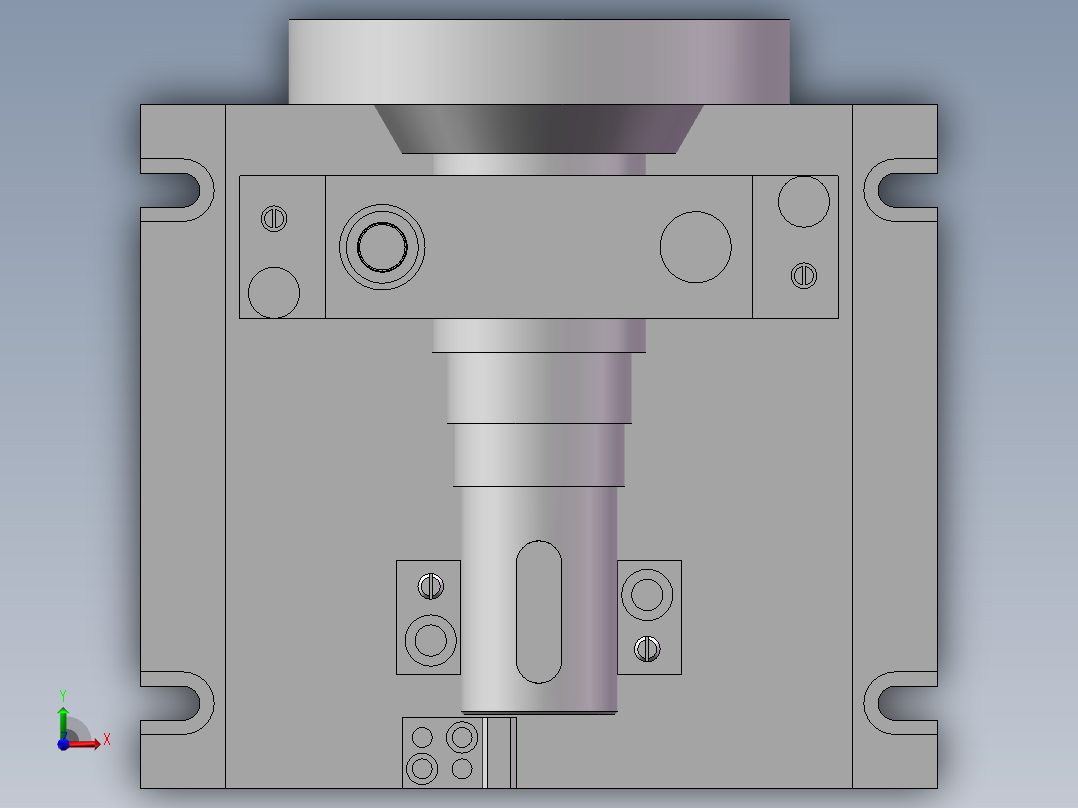 输出轴加工工艺及铣键槽夹具设计【含三维】前视图