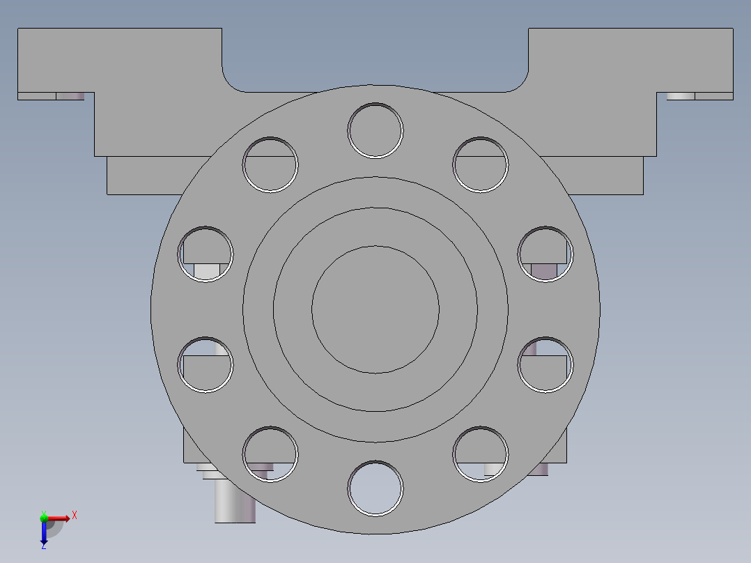 输出轴加工工艺及铣键槽夹具设计【含三维】俯视图