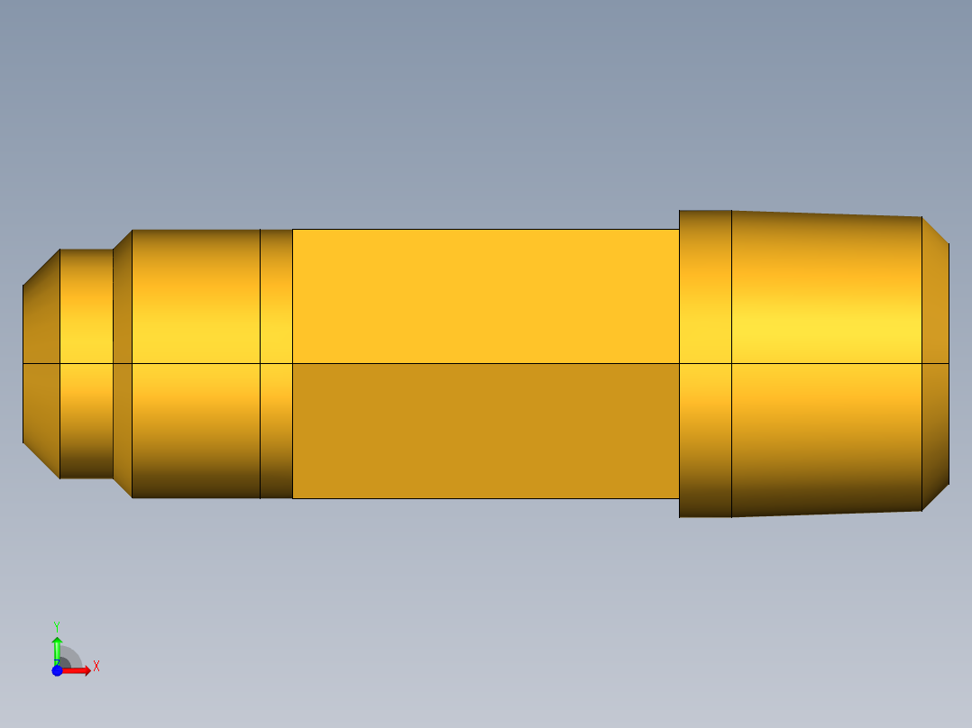扩口式工业通用硬管接头Male Run Tee 151F-8-8前视图