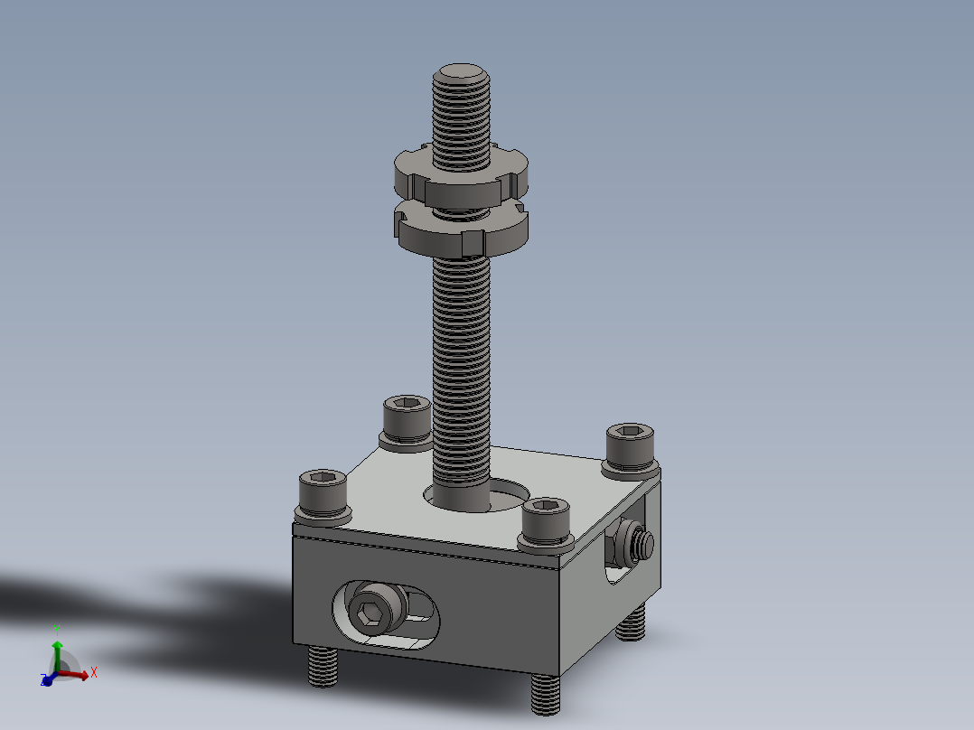 三轴可调安装柱或脚