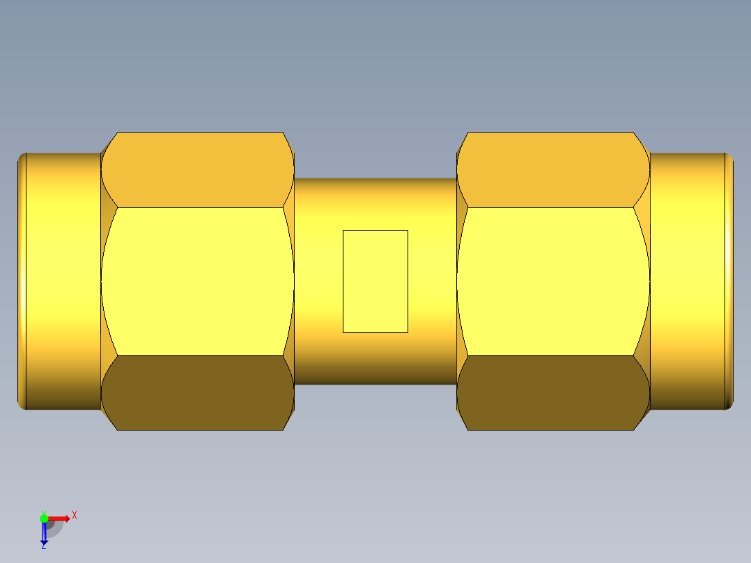 接头连接器俯视图
