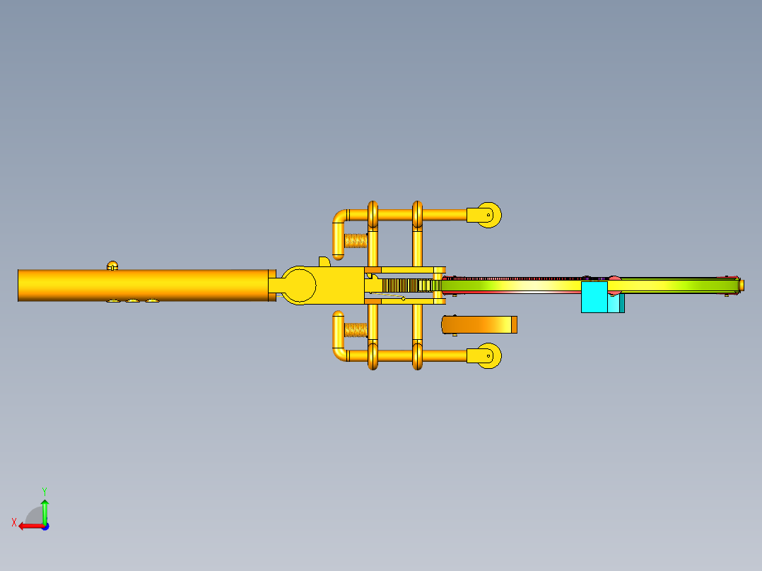 树干喷涂机后视图