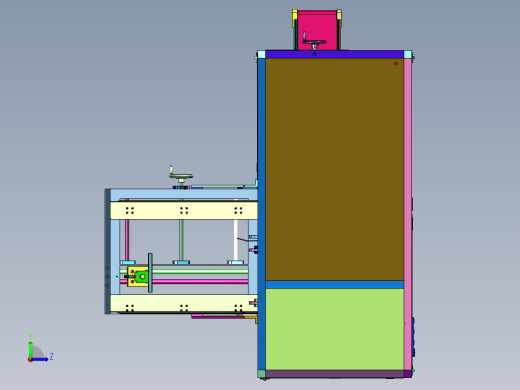 长扁型纸箱开箱设备左视缩略图