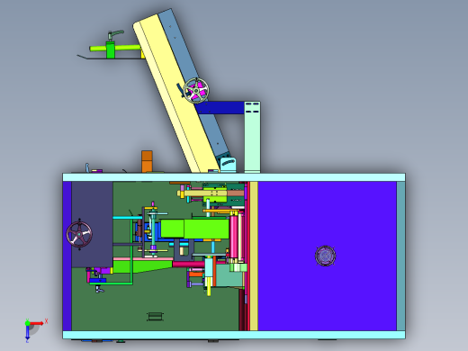 长扁型纸箱开箱设备俯视缩略图