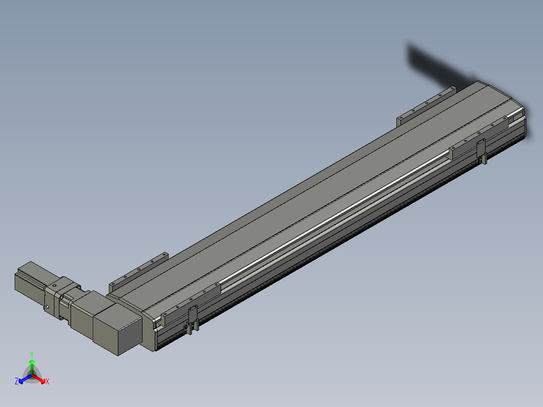 直线模组LHB21-L40-S1150-R(B)设计图纸主视图