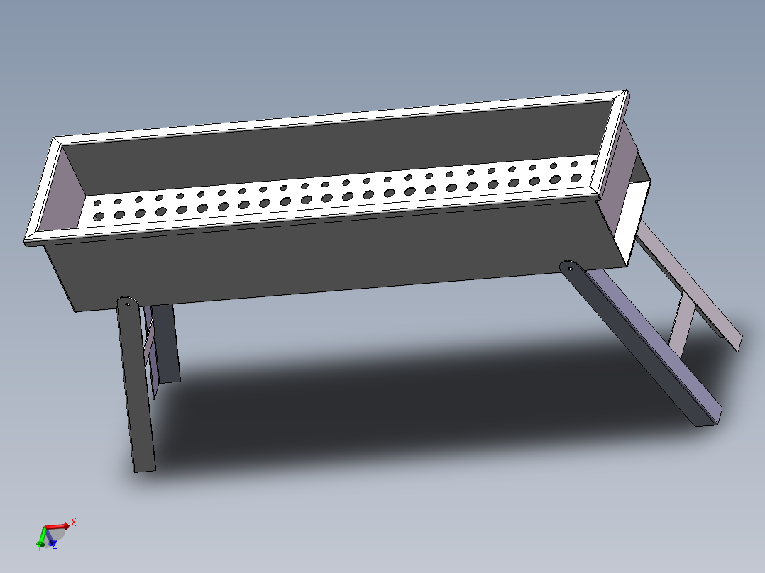 经久耐用烧烤炉主视图