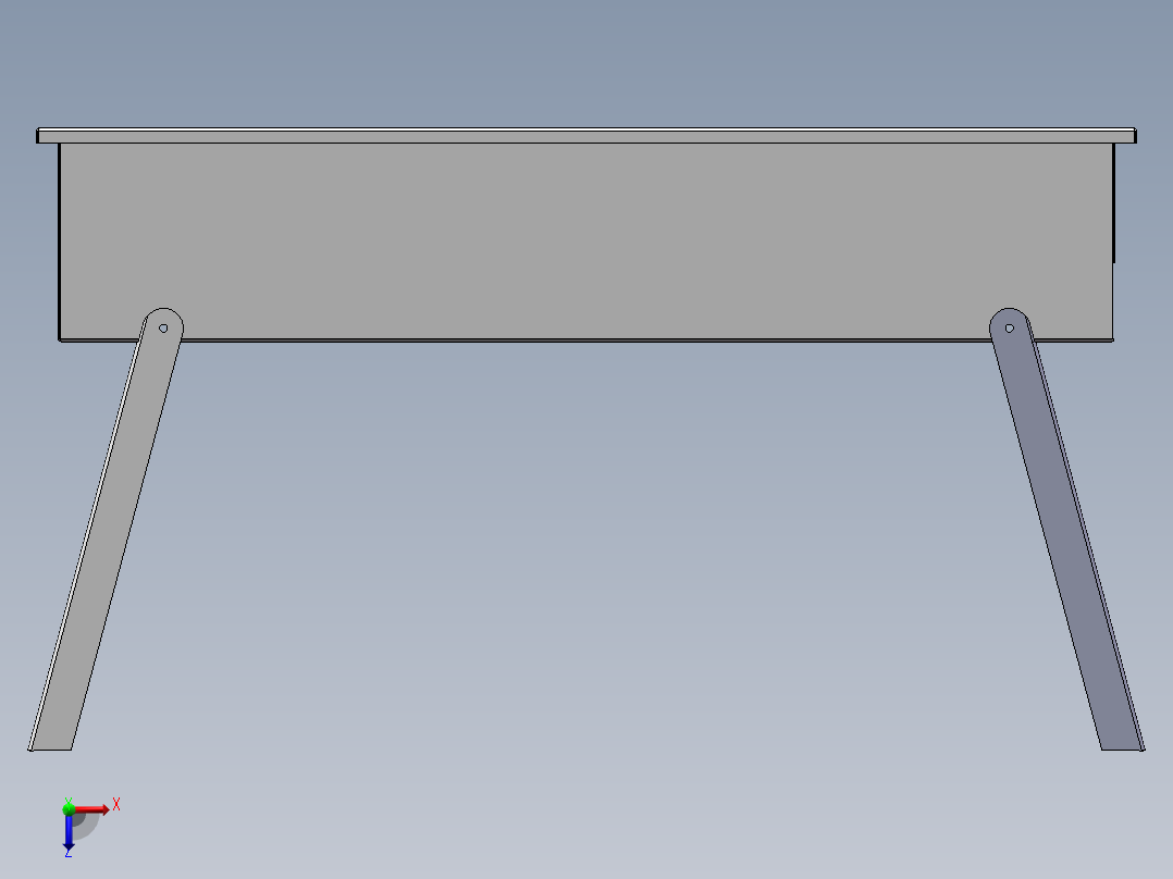 经久耐用烧烤炉俯视图