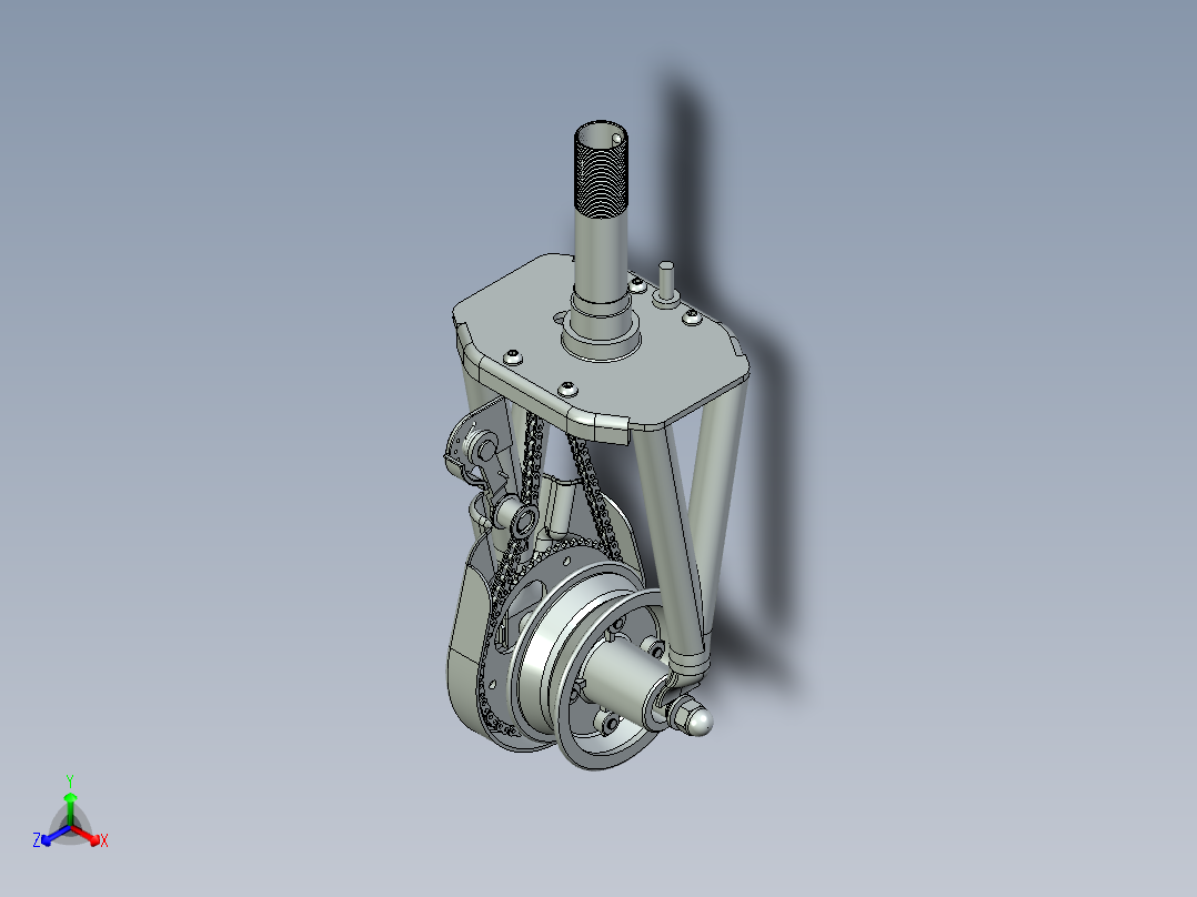 疯狂的手推车猛禽 SE STP正等轴测图