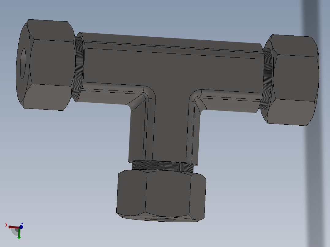 IKE 卡套正三通接头[IKE 04]