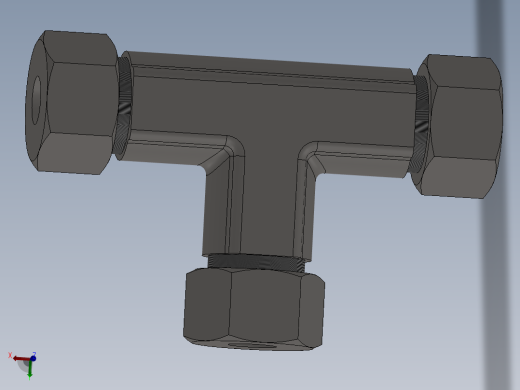 IKE 卡套正三通接头[IKE 04]
