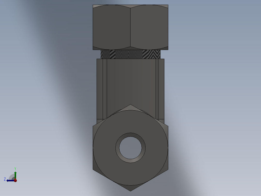 IKE 卡套正三通接头[IKE 04]右视图