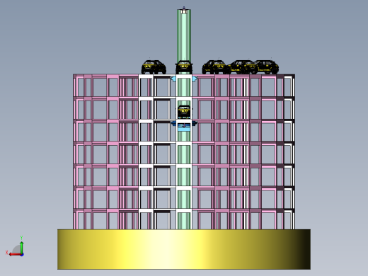 全自动升降旋转立体车库后视缩略图
