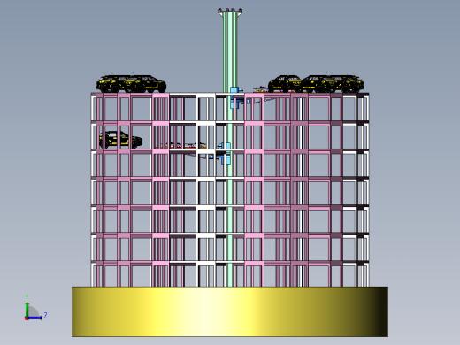全自动升降旋转立体车库左视缩略图