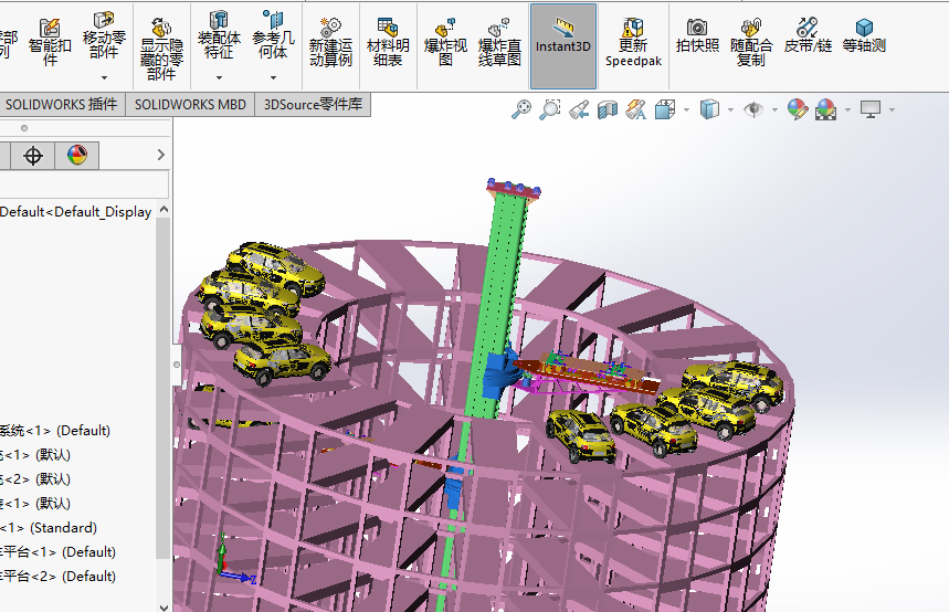 全自动升降旋转立体车库
