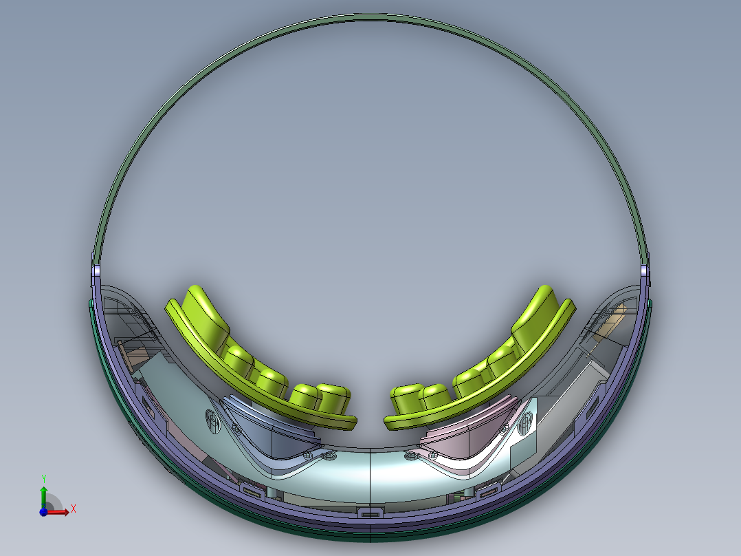 智能眼部按摩仪三维sw图前视图