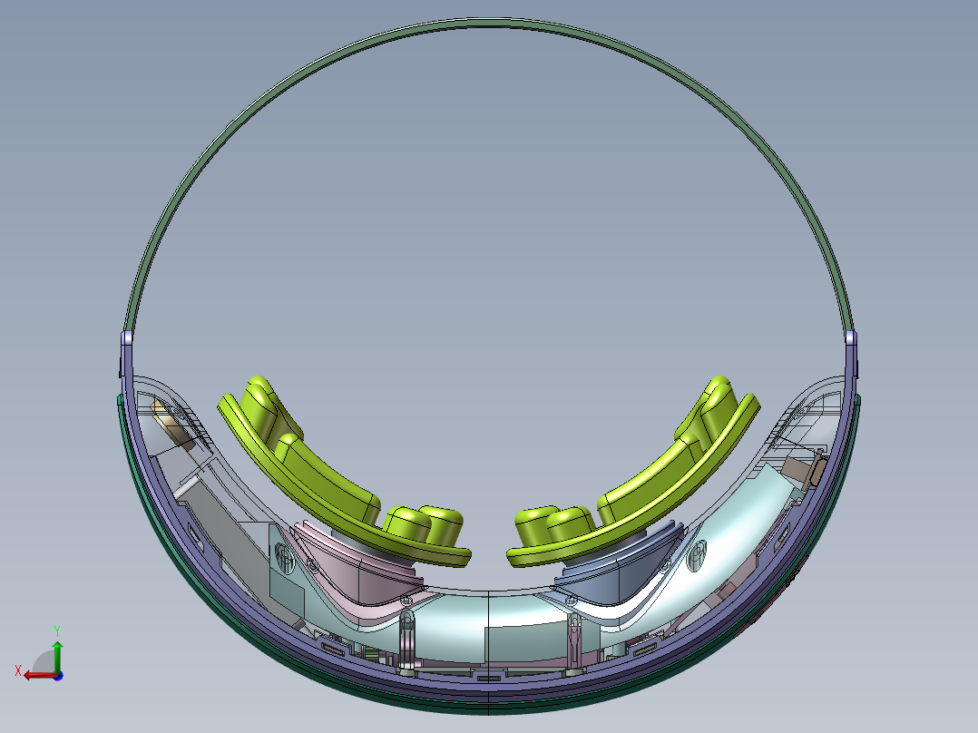智能眼部按摩仪三维sw图后视图