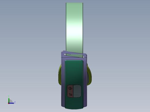智能眼部按摩仪三维sw图左视缩略图