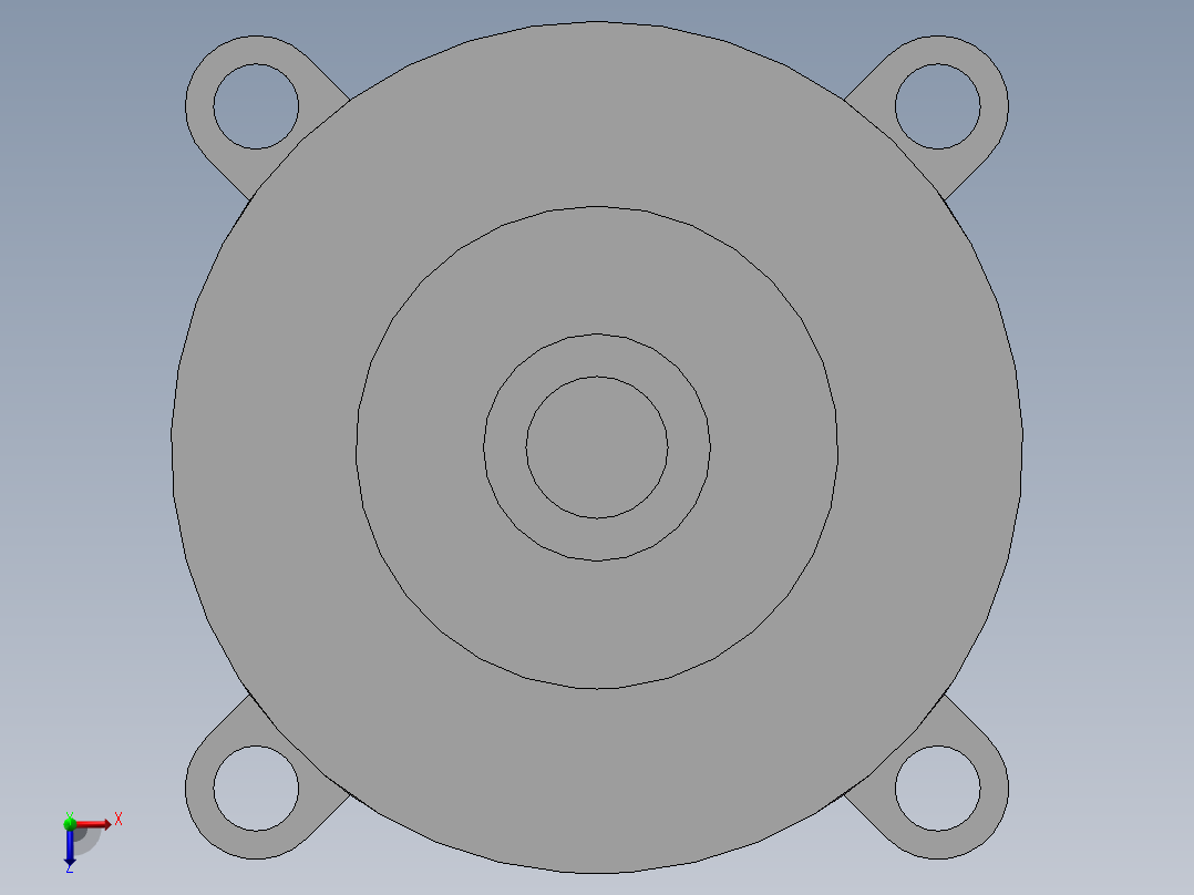 无刷电机俯视图