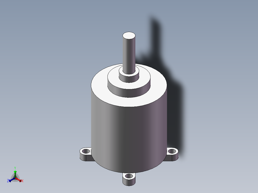 无刷电机正等轴测图