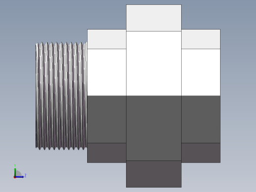 活接-等径内外丝直通 DN40左视缩略图