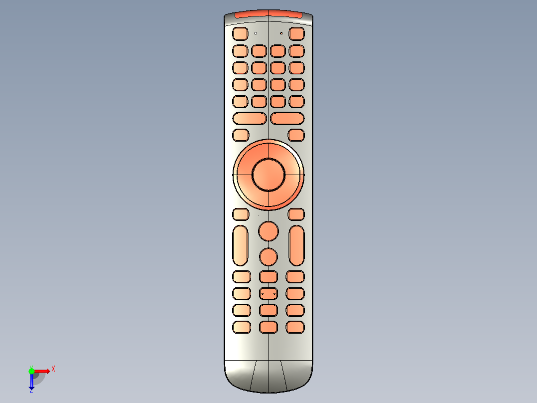 一款遥控器整机结构3D图纸1361862===50俯视图