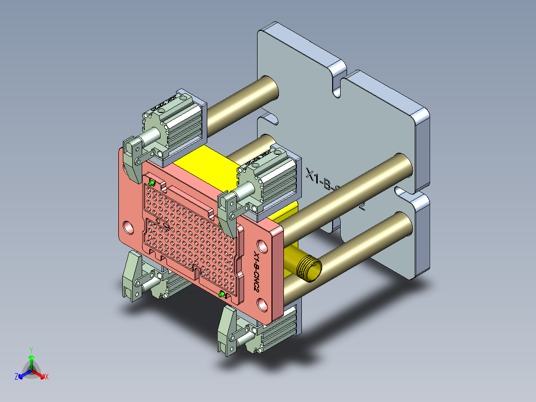 X1-CNC2笔记本CNC工装夹具三维模型-0314主视图