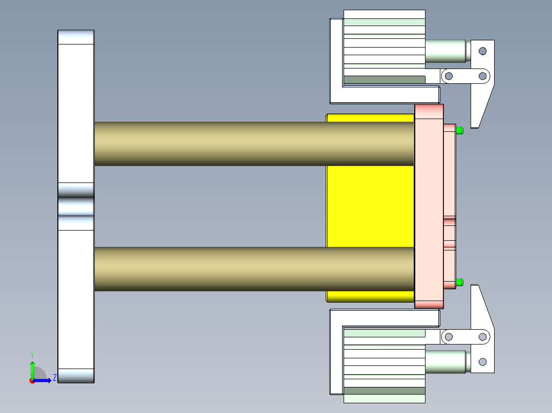 X1-CNC2笔记本CNC工装夹具三维模型-0314左视图
