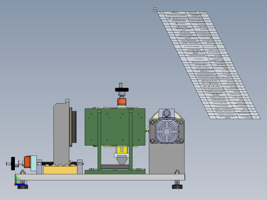 压缩摩擦试验机（sw18可编辑+工程图）左视缩略图