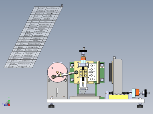 压缩摩擦试验机（sw18可编辑+工程图）右视缩略图