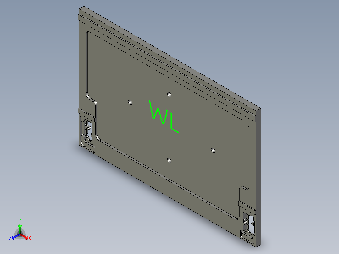 板材铣基准面+包胶内腔程序模型