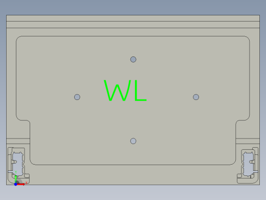 板材铣基准面+包胶内腔程序模型前视缩略图