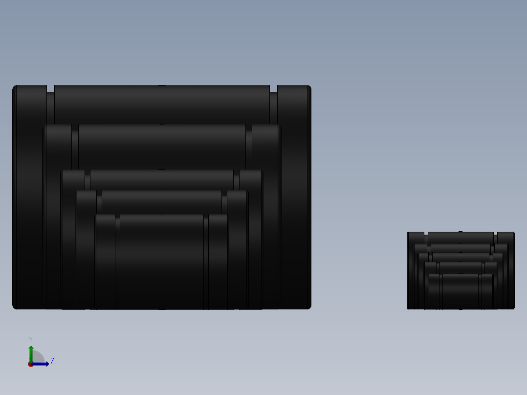 Drylin RJZM系列线性轴承左视图