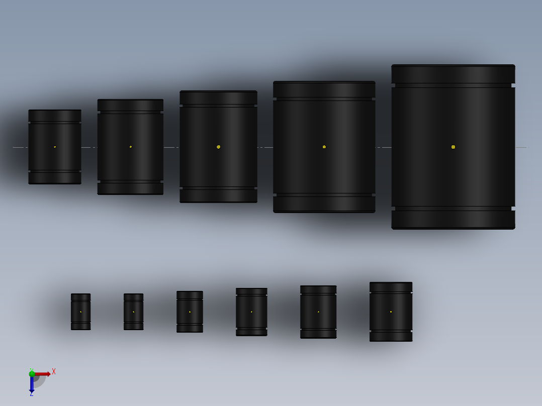 Drylin RJZM系列线性轴承俯视图