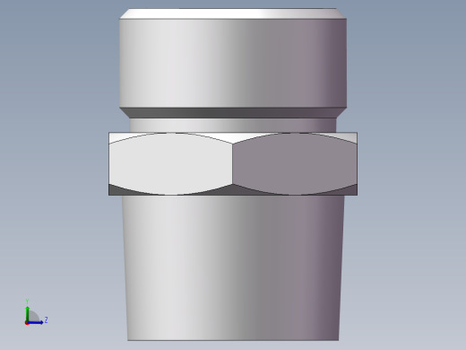 英制锥管螺纹直接头、1CT-22-08SP左视缩略图