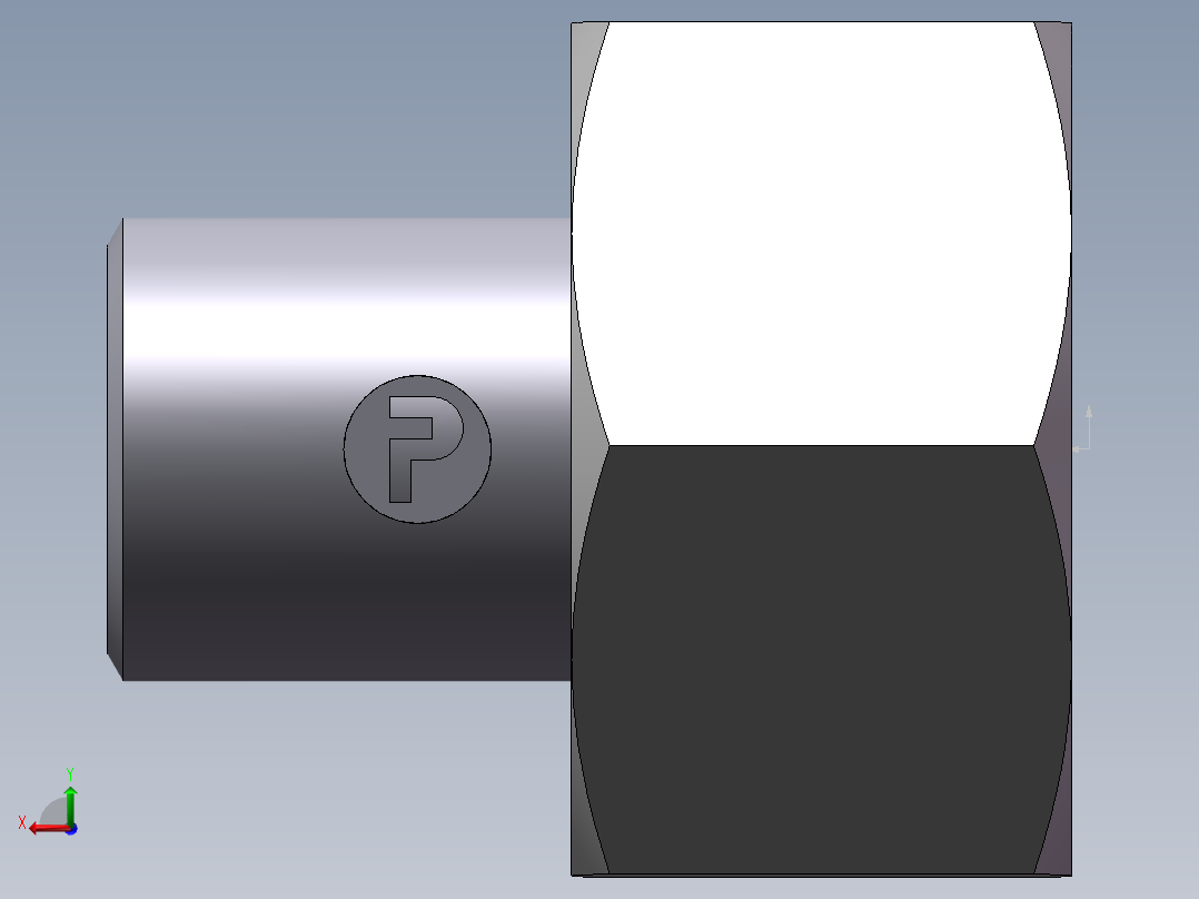 90度焊接接头、SKA25X3-后视图