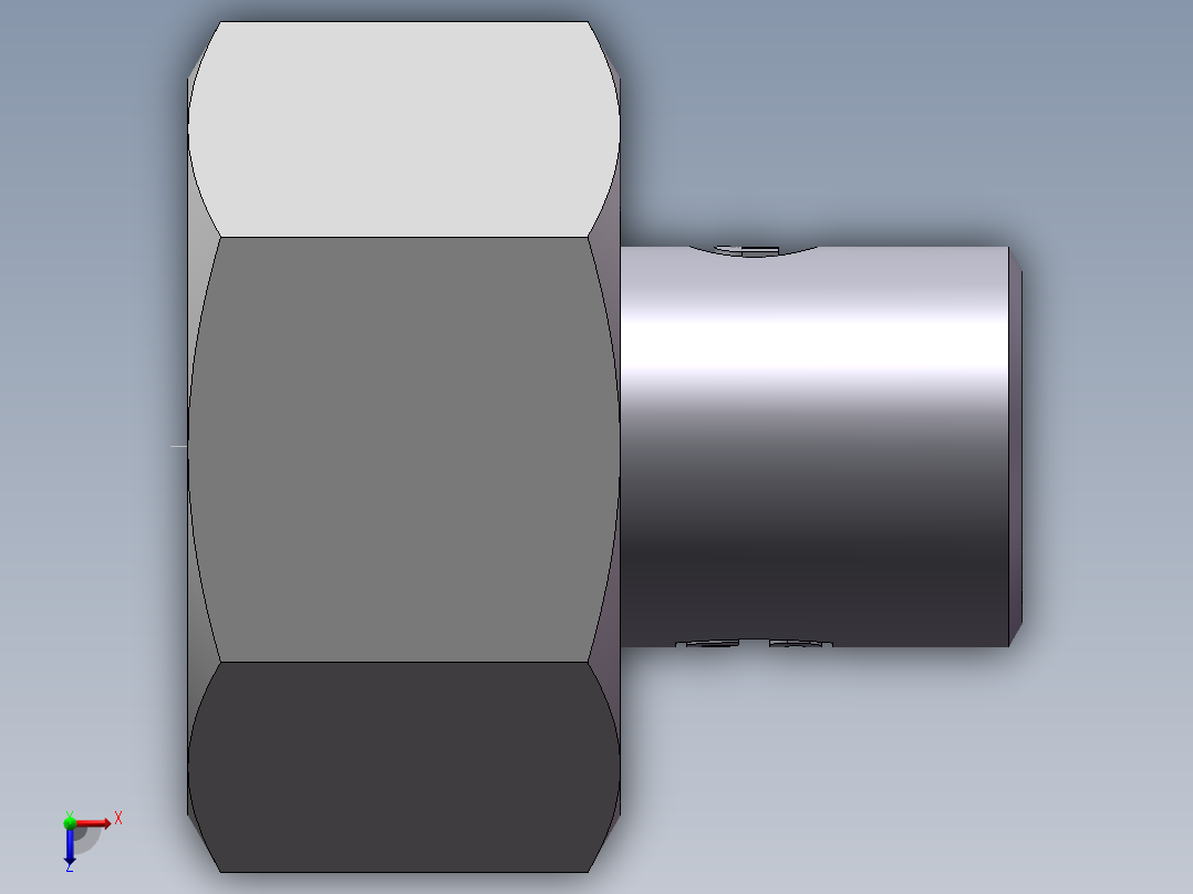 90度焊接接头、SKA25X3-俯视图