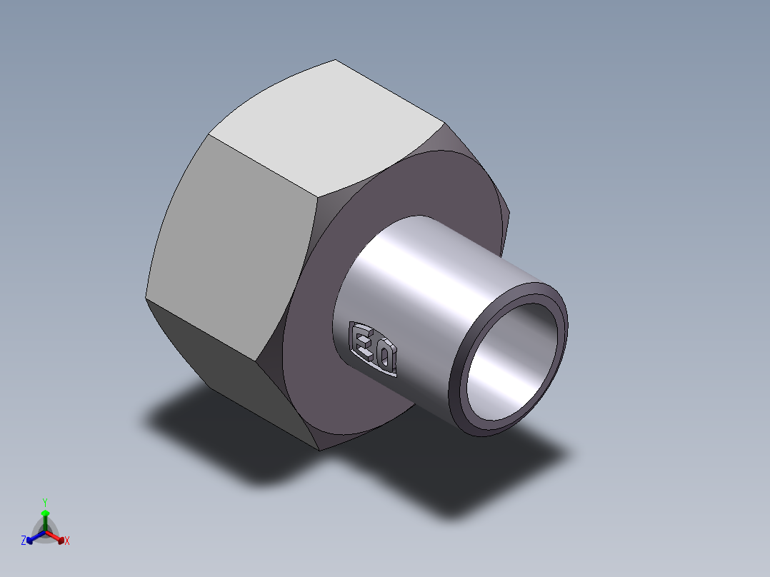 90度焊接接头、SKA25X3-正等轴测图