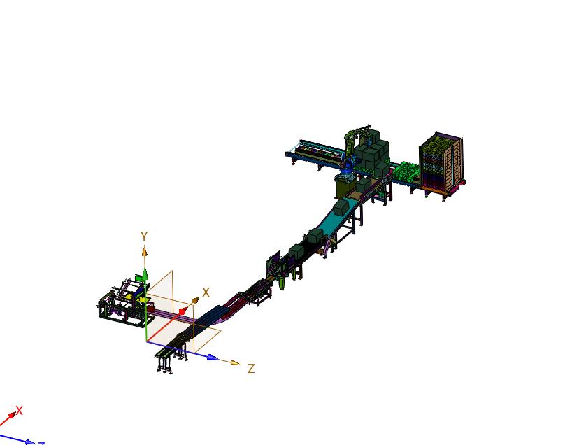 商品包装箱全自动封箱流水线