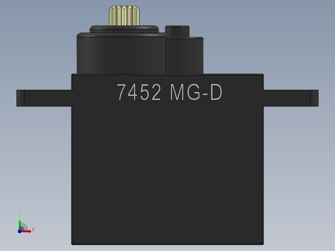 7452 MG-D伺服电机舵机前视图