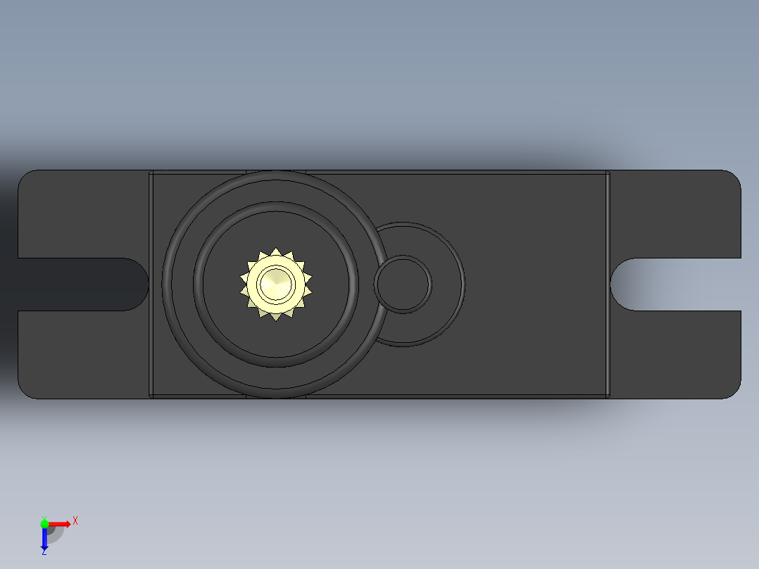 7452 MG-D伺服电机舵机俯视图