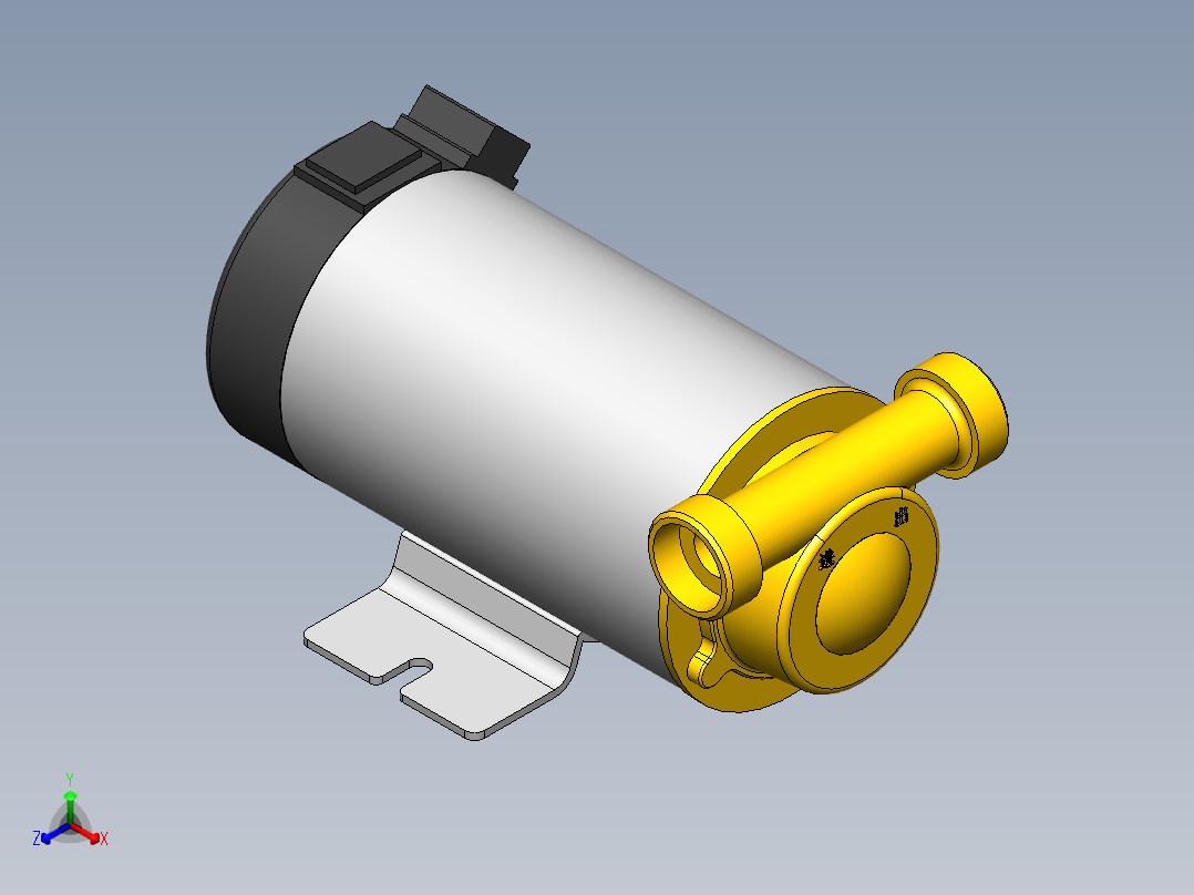 泵、水泵、家用增压泵正等轴测图