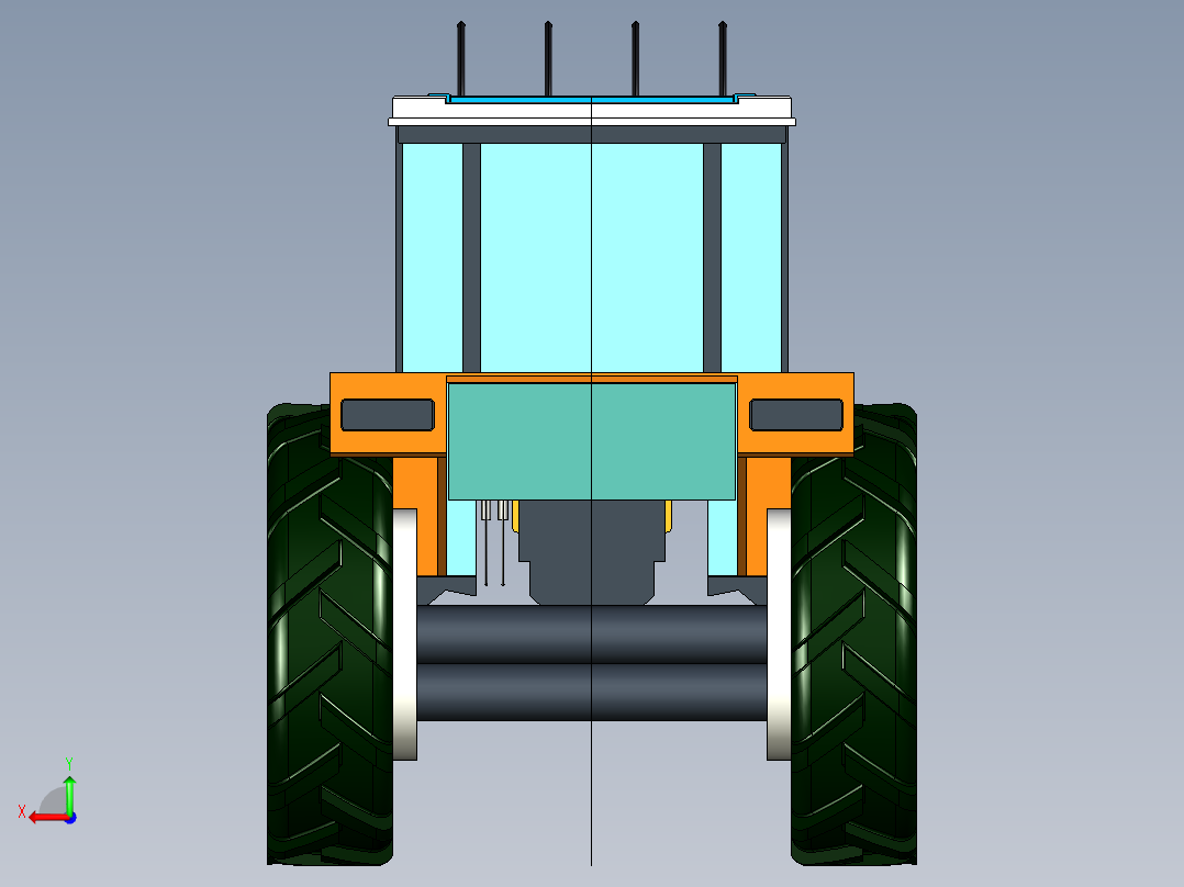 农业机械、播种机(90)后视图