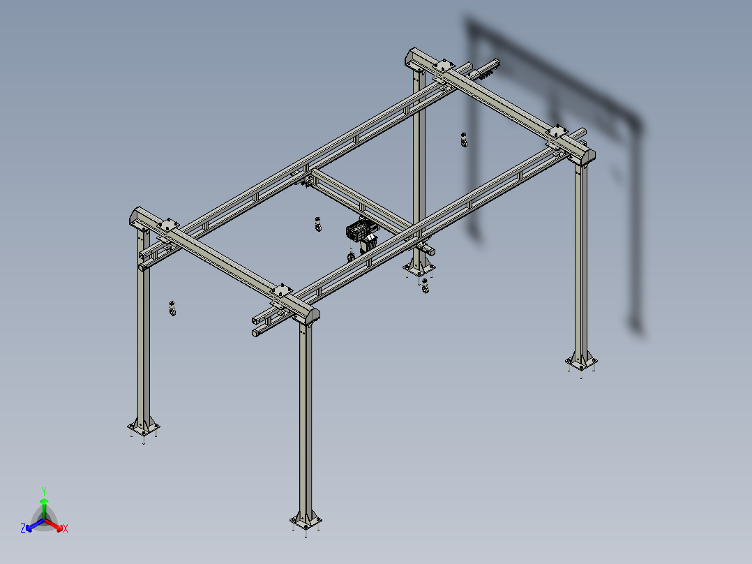KBK吊装500kg正等轴测图