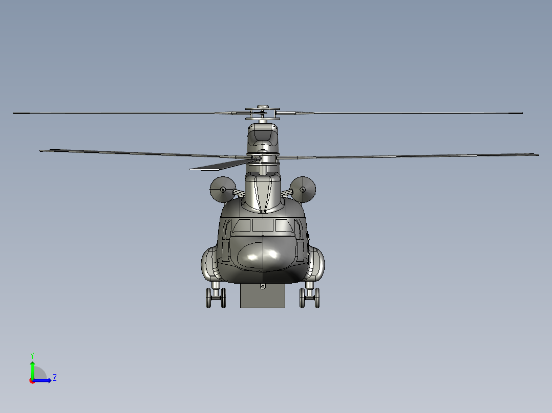 奇努克步兵运输机左视图