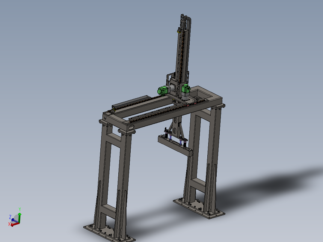 基于齿轮齿条的桁架机械手组件